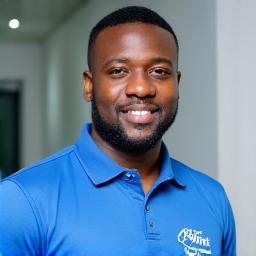 Adewale, Operations Director looking confident